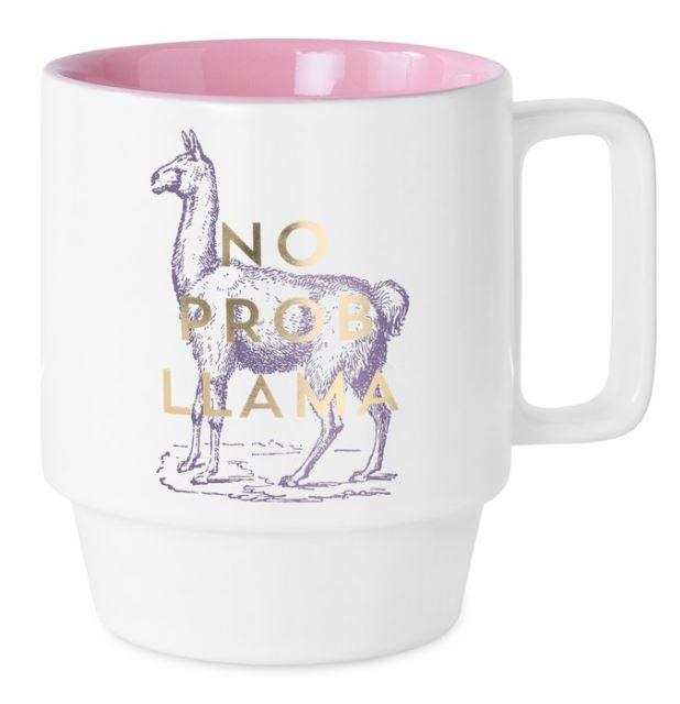 Vintage Sass No Prob Llama Ceramic Mug