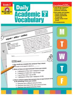 Daily Academic Vocabulary, Grade 2