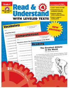 Read and Understand with Leveled Texts, Grade 4