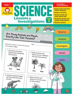 Science Lessons and Investigations, Grade 1