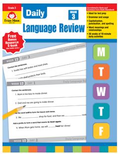 Daily Language Review  , Grade 3