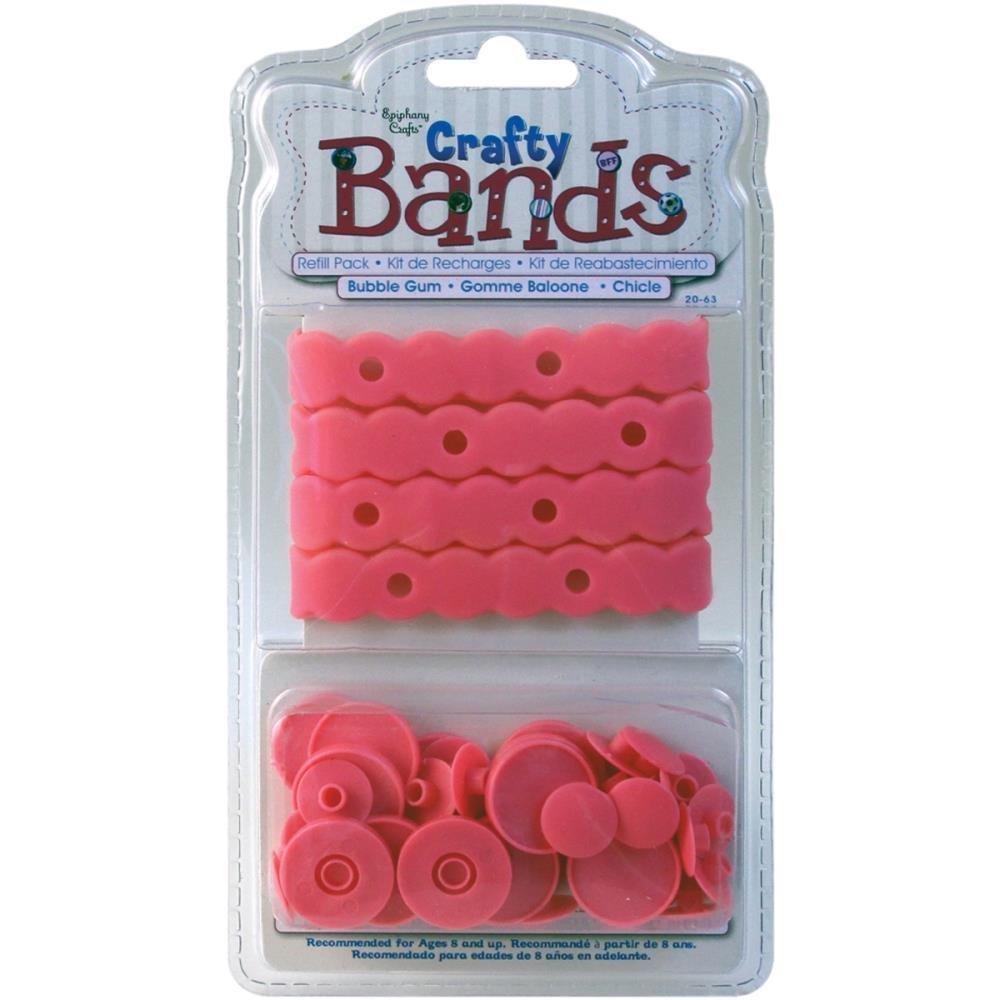 Epiphany Crafts Crafty Bands Refill Kit- Bubble Gum