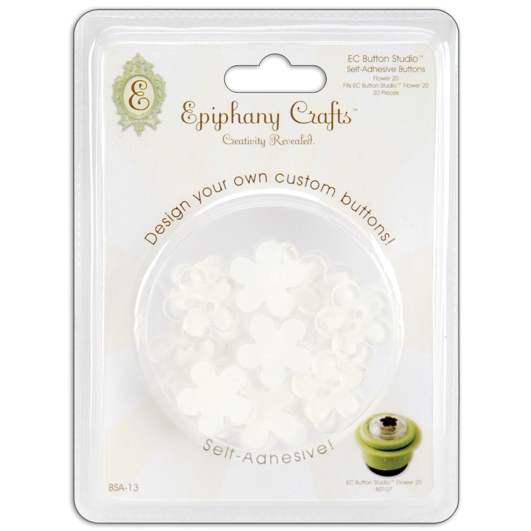 Epiphany Crafts Self-Adhesive Flower Buttons