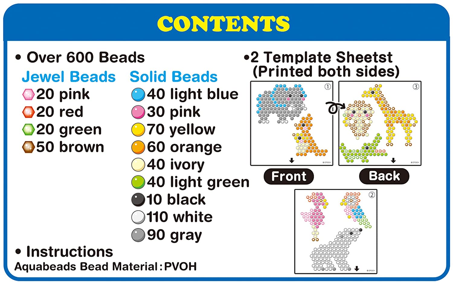 Aquabeads Crystal Charm Set Theme Bead Refill with over 600 Beads and  Templates