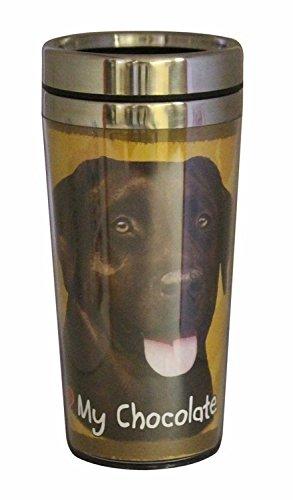 Chocolate Labrador Thermos Travel Tumbler Mug
