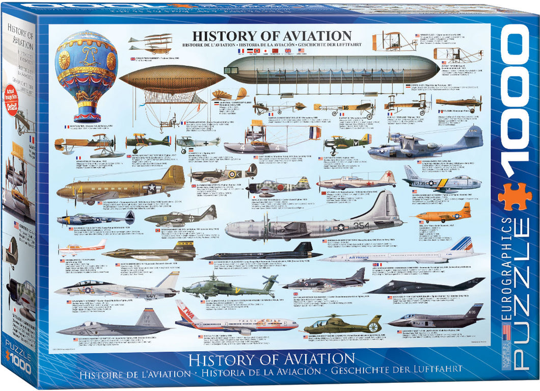 EuroGraphics History of Aviation 1000-Piece Puzzle