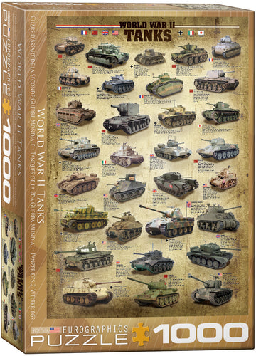 EuroGraphics World War II Tanks 1000-Piece Puzzle