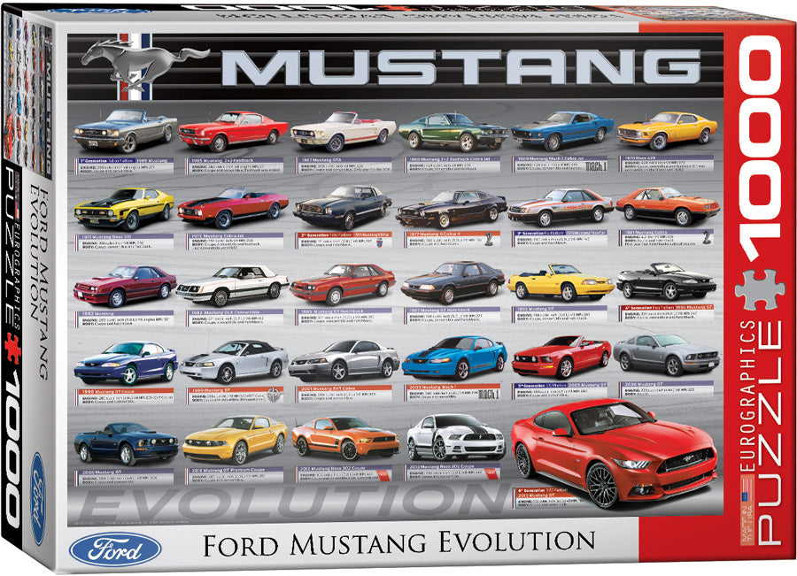EuroGraphics Ford Mustang Evolution 1000-Piece Puzzle