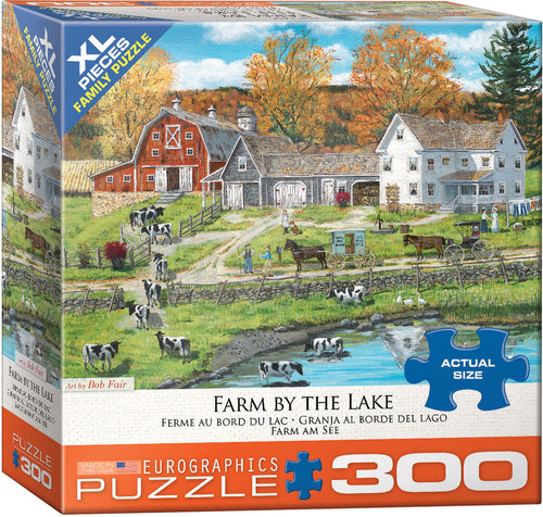 EuroGraphics Farm by the Lake 300-Piece Puzzle
