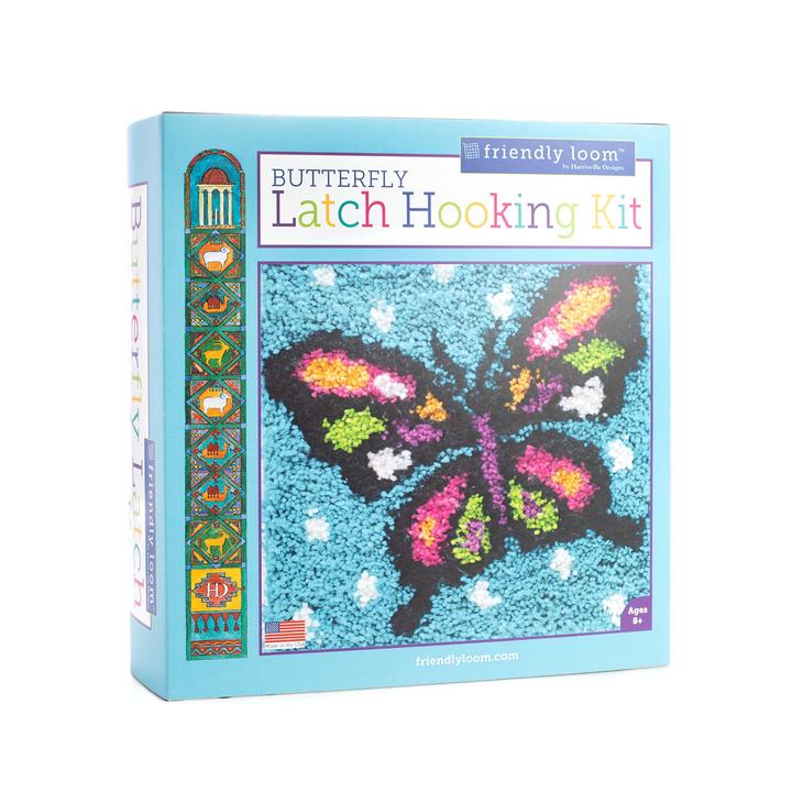 Harrisville Latch Hooking Kit- Butterfly