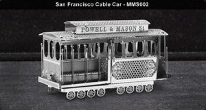 Metal Marvels San Francisco Cable Car 3D Laser Cut Models