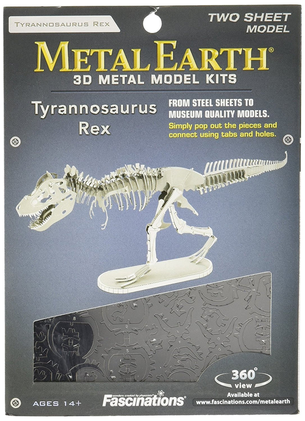 Metal Earth Tyrannosaurus Rex Skeleton 3D Metal Model Kit - Freedom Day Sales