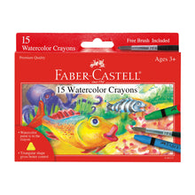 Load image into Gallery viewer, 15ct Watercolor Crayons w/ free brush