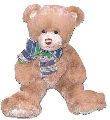 Supersoft Brown Teddy Bear With Plaid Bow