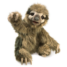 Load image into Gallery viewer, Folkmanis Three Toed Sloth Hand Puppet #3131