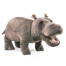 Load image into Gallery viewer, Folkmanis Baby Hippo Hand Puppet