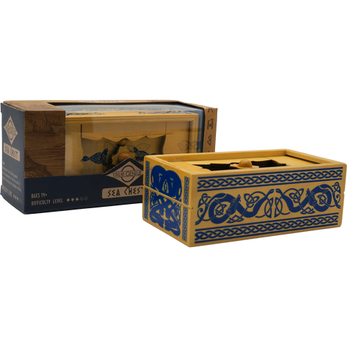 True Genius Viking Sea Chest Puzzle Box