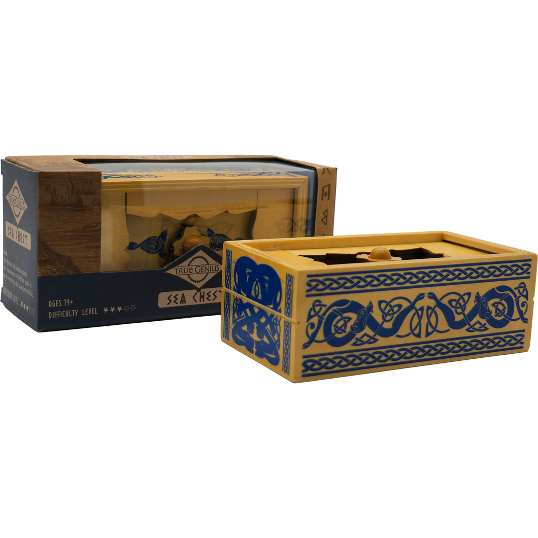 True Genius Viking Sea Chest Puzzle Box