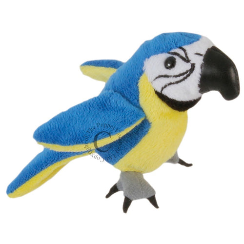 The Puppet Company Blue & Gold Macaw Finger Puppet