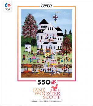 Jane Wooster Scott 550 Piece Puzzle-Birthday Mayhem