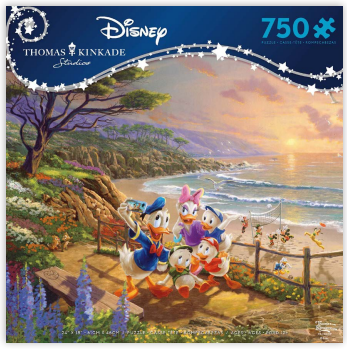 750pc Disney Dreams Puzzle-Donald and Daisy, A Duck Day Afternoon
