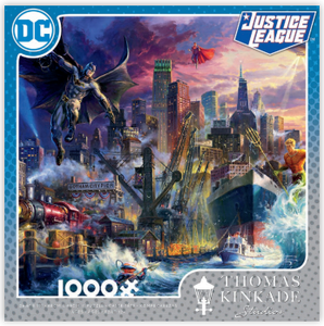 1000pc Thomas Kincade/DC Comics: Showdown at Gotham Pier