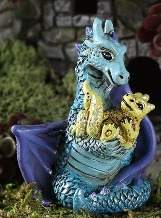 Georgetown Fiddlehead Fairy Garden Mom and Baby Dragon