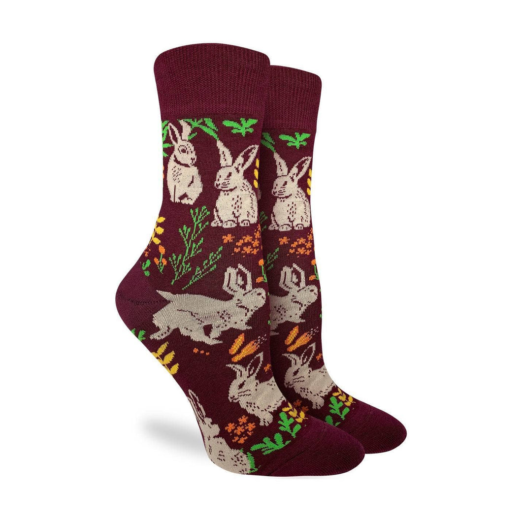 Women's Woodland Bunnies Crew Socks Fits size 5-9