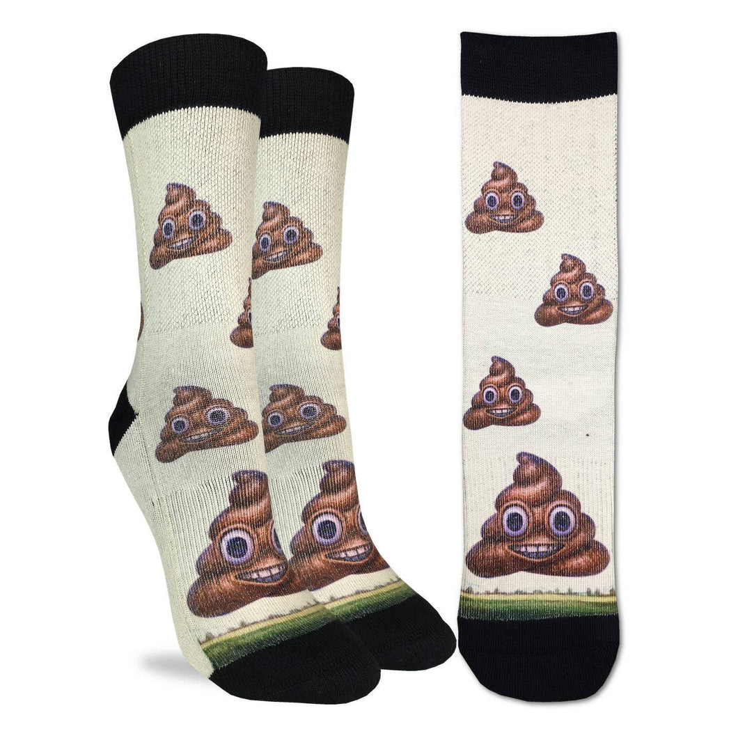 Women's Piles of Poop Crew Socks Fits size 5-9