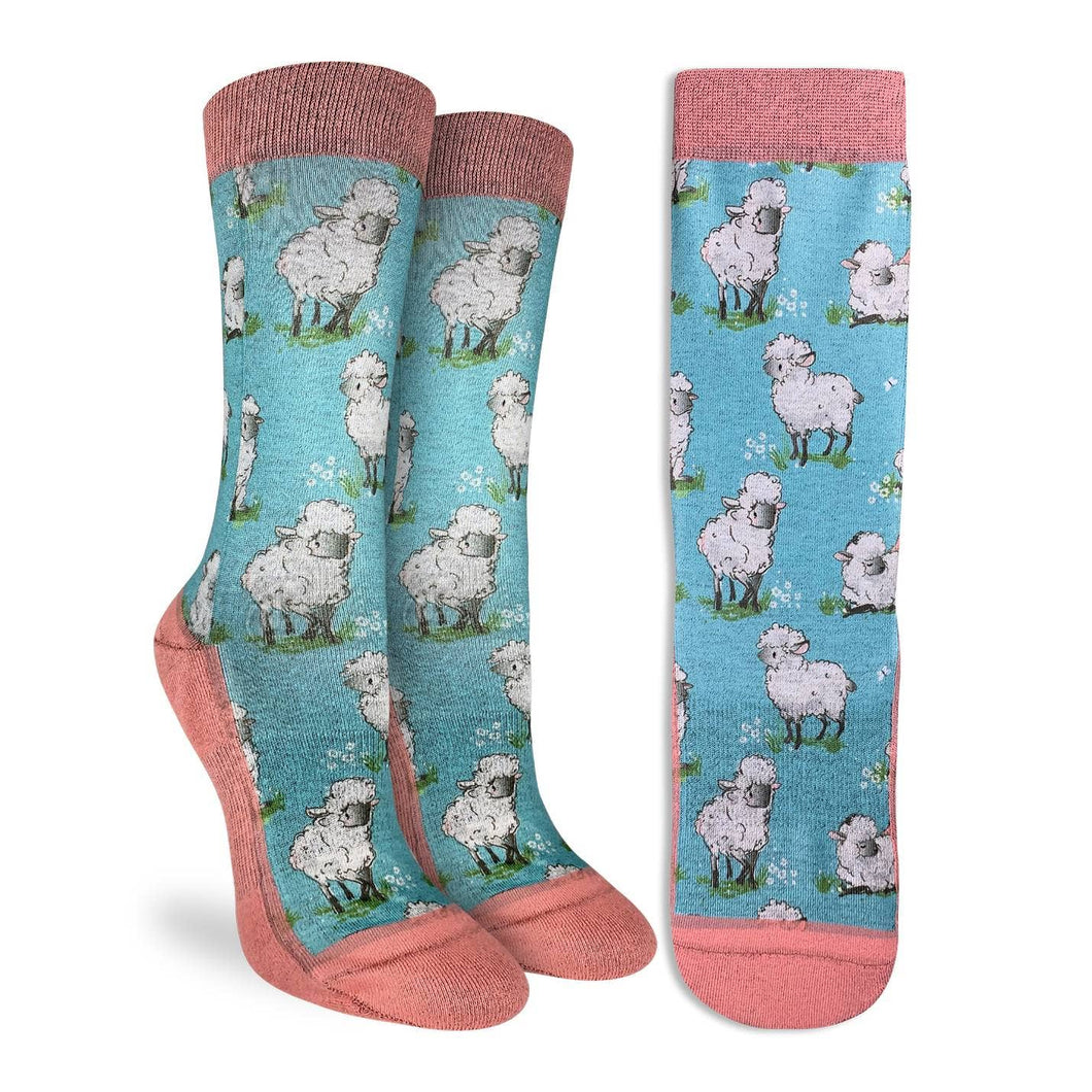 Women's Sheep Crew Socks Fits size 5-9