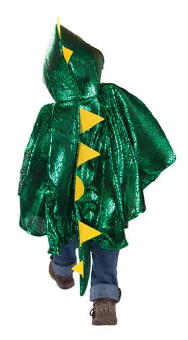 Dragon Toddler Cape, Green/Metallic, Size 2-3T