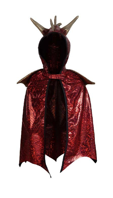 Dragon Cape, Red/Gold, Size 5-6