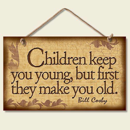Decorative Wood Sign: Children Keep Your