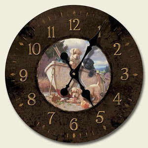16" Decorative Wood Clock- Friends For Life