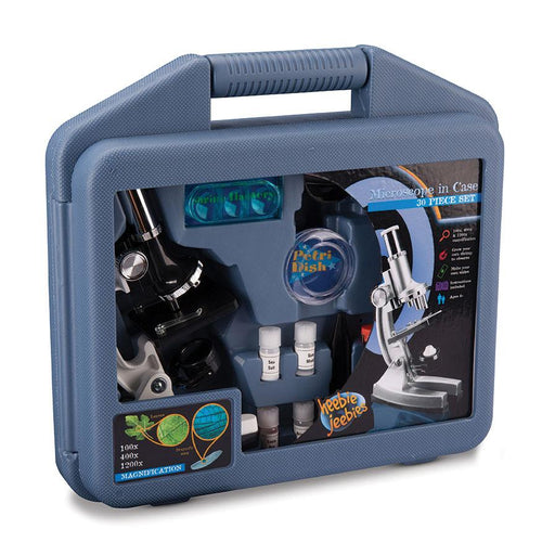 Microscope set with case