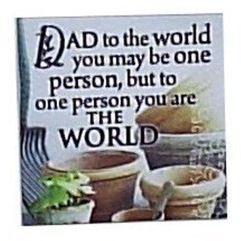Canvas Magnets- Dad to the World
