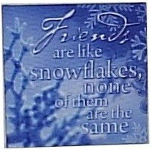Canvas Magnets- Snowflake Friends