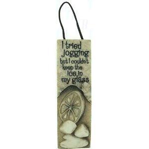 Slim Plaques with Leather Hanger- Jogging