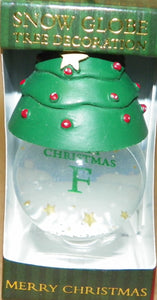 Personalized Snow Globe Ornament-F
