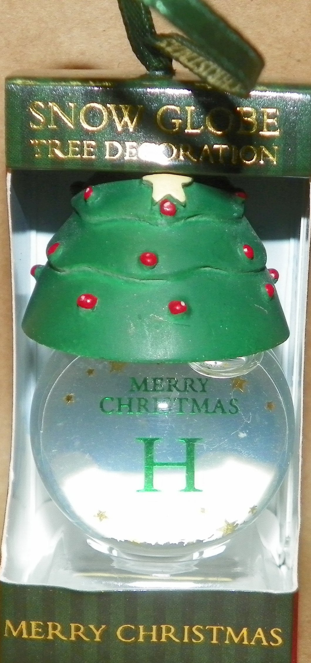 Personalized Snow Globe Ornament-H