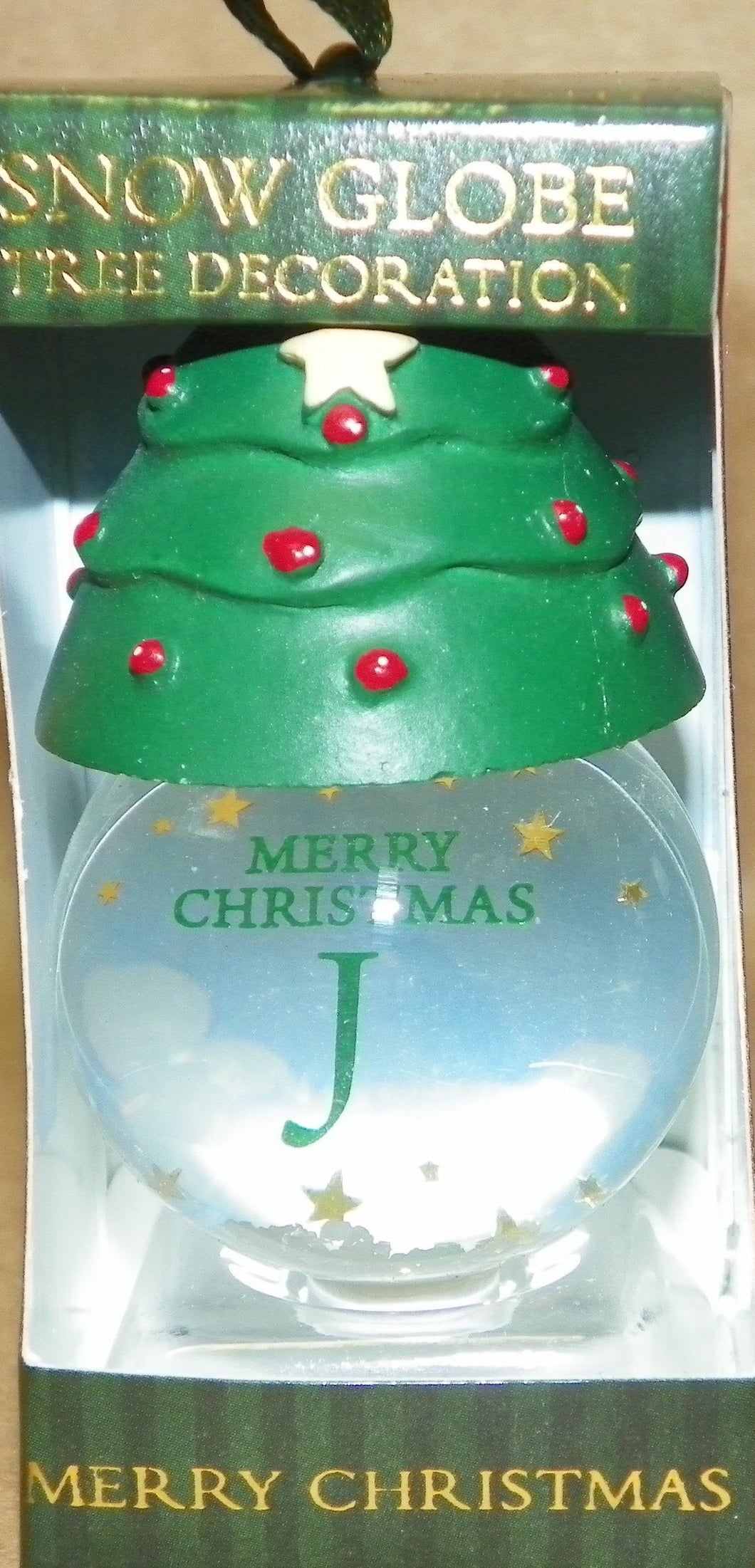 Personalized Snow Globe Ornament-J