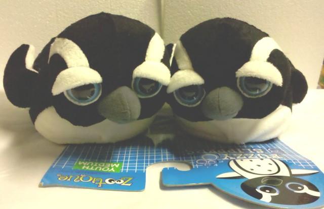Children's Medium Plush Penguin  Slipper