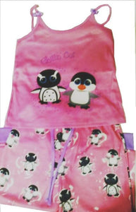 Girls 2T Bright Eyes Penguins Pajamas