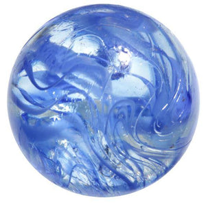 50mm Luster Spaghetti Marble-Blue