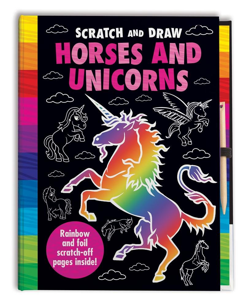 Scratch & Draw Horses Unicorns