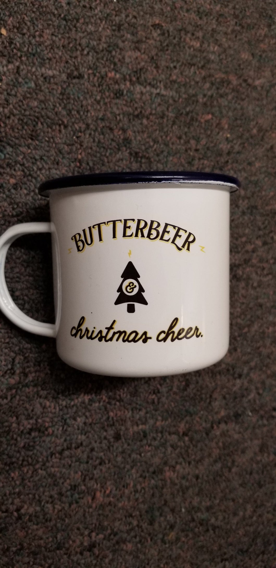 Butterbeer and Christmas Cheer Harry Potter Blue Christmas Mug-16oz
