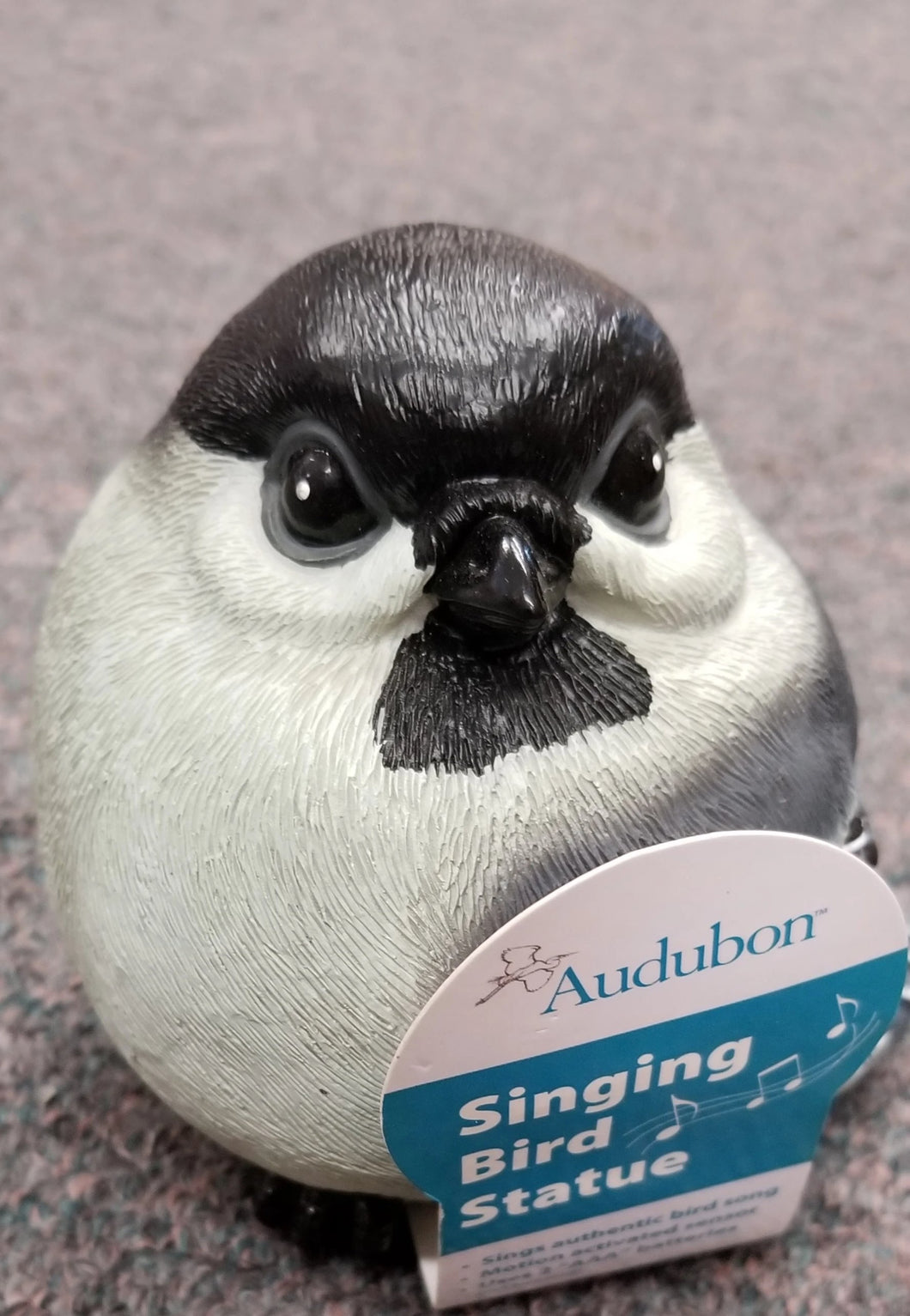 Audubon Singing Bird Statue- Chickadee
