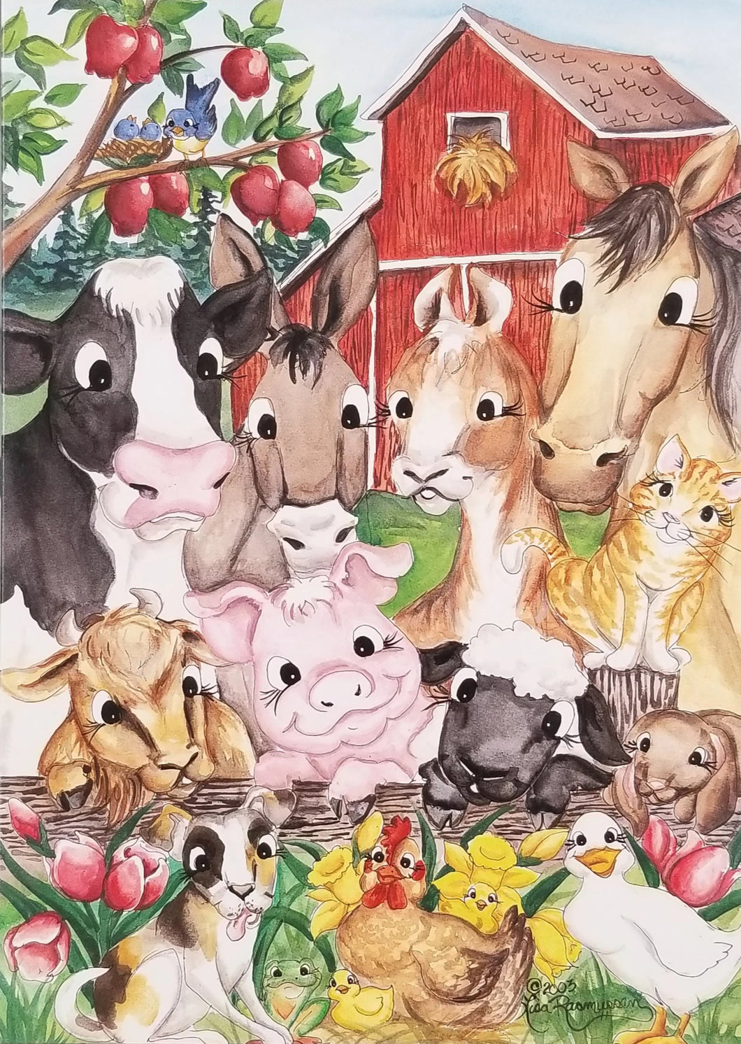 The Whole Barnyard Card