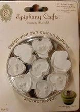 Load image into Gallery viewer, Epiphany Crafts Self-Adhesive Heart Buttons