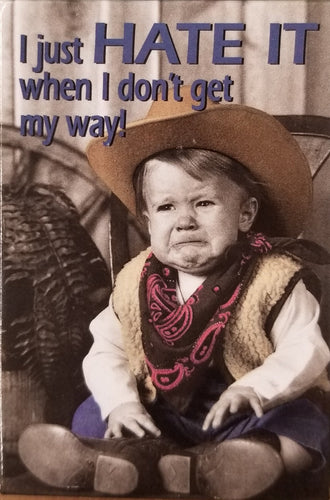 Hate It when I don't get my way Magnet #25227